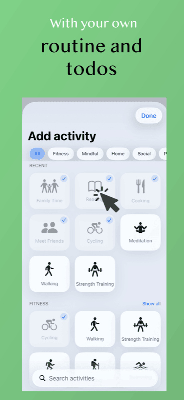 JourDo on iPhone — create your own routine and todos