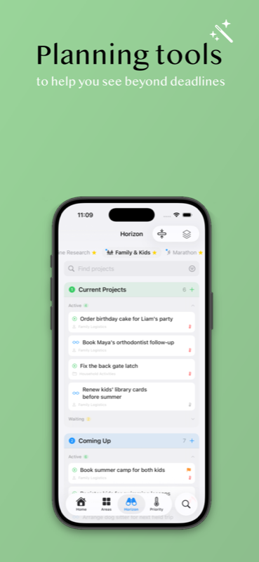 TickMeOff on iPhone — planning tools to help you see beyond deadlines